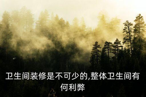 衛(wèi)生間裝修是不可少的,整體衛(wèi)生間有何利弊