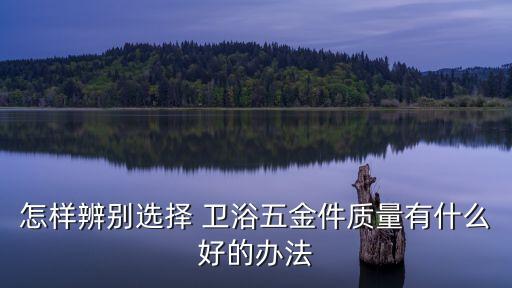 怎樣辨別選擇 衛(wèi)浴五金件質(zhì)量有什么好的辦法