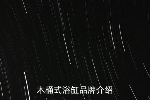 木桶式浴缸品牌介紹
