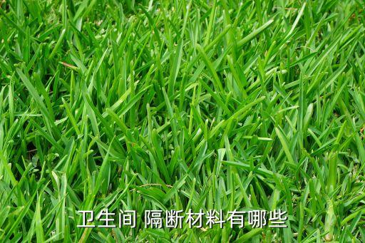 衛(wèi)生間 隔斷材料有哪些