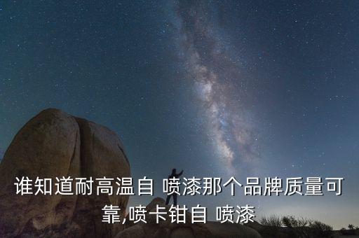 誰知道耐高溫自 噴漆那個(gè)品牌質(zhì)量可靠,噴卡鉗自 噴漆