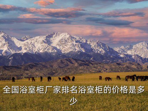 全國浴室柜廠家排名浴室柜的價(jià)格是多少