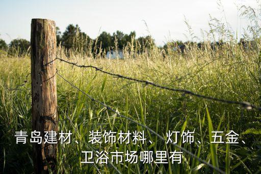 青島建材、裝飾材料、 燈飾、五金、 衛(wèi)浴市場哪里有