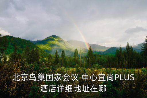 北京鳥(niǎo)巢國(guó)家會(huì)議 中心宜尚PLUS酒店詳細(xì)地址在哪