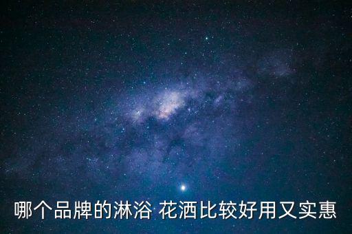 哪個品牌的淋浴 花灑比較好用又實惠