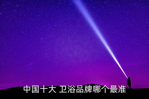 中國(guó)十大 衛(wèi)浴品牌哪個(gè)最準(zhǔn)