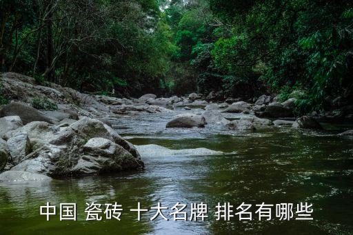 中國 瓷磚 十大名牌 排名有哪些