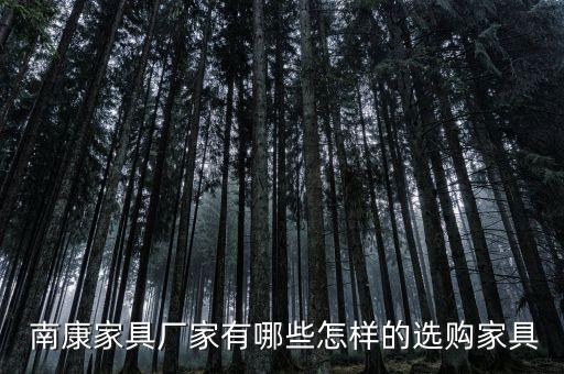  南康家具廠家有哪些怎樣的選購(gòu)家具