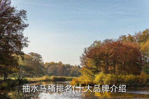 抽水馬桶排名(十大品牌介紹