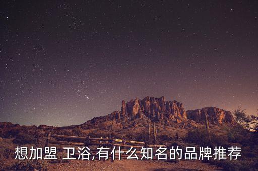 想加盟 衛(wèi)浴,有什么知名的品牌推薦