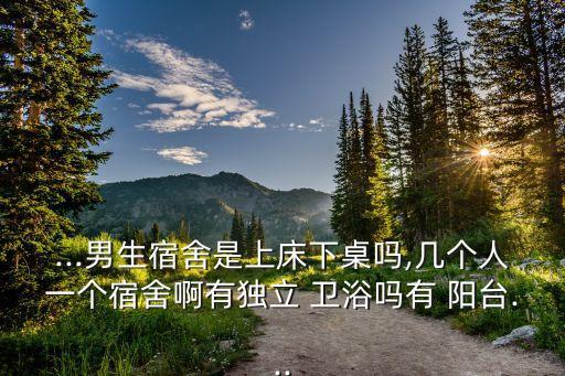 ...男生宿舍是上床下桌嗎,幾個(gè)人一個(gè)宿舍啊有獨(dú)立 衛(wèi)浴嗎有 陽(yáng)臺(tái)...