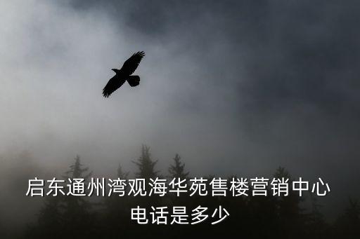  啟東通州灣觀海華苑售樓營銷中心 電話是多少
