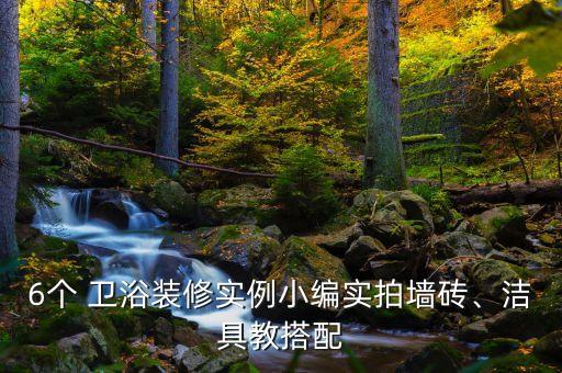 6個(gè) 衛(wèi)浴裝修實(shí)例小編實(shí)拍墻磚、潔具教搭配