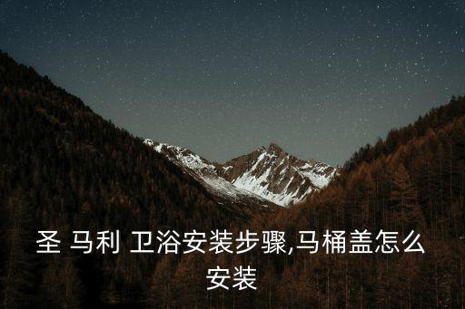 圣 馬利 衛(wèi)浴安裝步驟,馬桶蓋怎么安裝