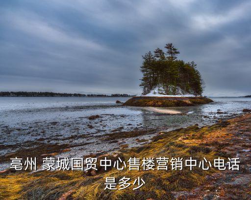 亳州 蒙城國(guó)貿(mào)中心售樓營(yíng)銷(xiāo)中心電話(huà)是多少
