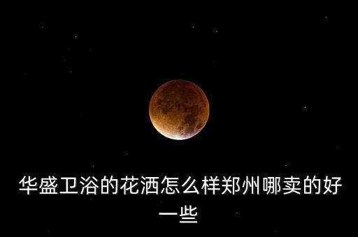  華盛衛(wèi)浴的花灑怎么樣鄭州哪賣(mài)的好一些
