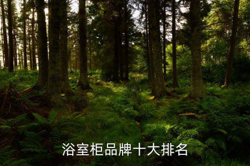 浴室柜品牌十大排名