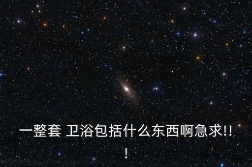 一整套 衛(wèi)浴包括什么東西啊急求!!!
