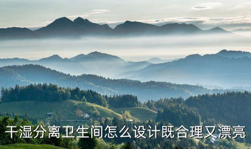 干濕分離衛(wèi)生間怎么設(shè)計(jì)既合理又漂亮