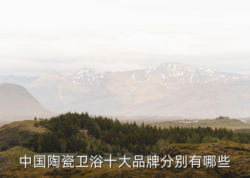 中國(guó)陶瓷衛(wèi)浴十大品牌分別有哪些