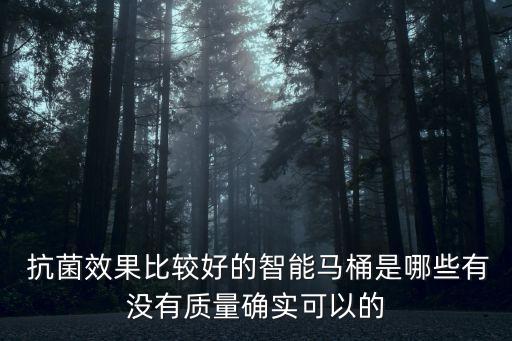 抗菌效果比較好的智能馬桶是哪些有沒有質(zhì)量確實可以的