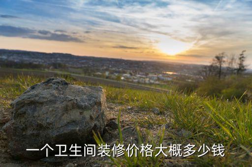 一個衛(wèi)生間裝修價格大概多少錢