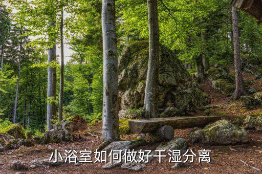 小浴室如何做好干濕分離