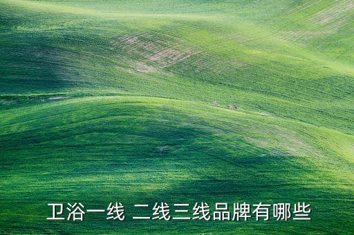  衛(wèi)浴一線 二線三線品牌有哪些