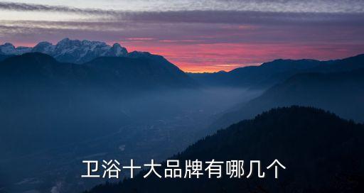  衛(wèi)浴十大品牌有哪幾個