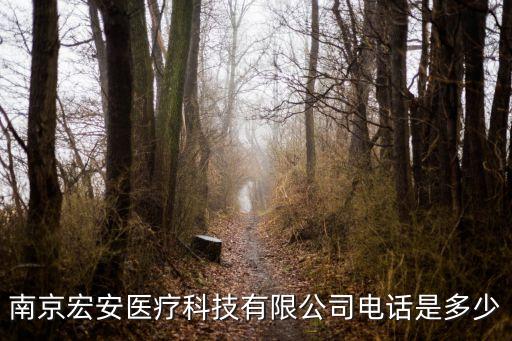 南京宏安醫(yī)療科技有限公司電話是多少