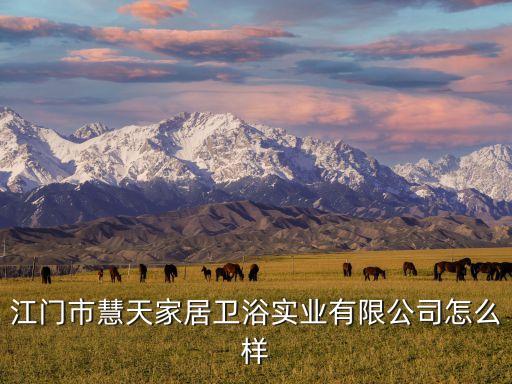 江門市慧天家居衛(wèi)浴實業(yè)有限公司怎么樣