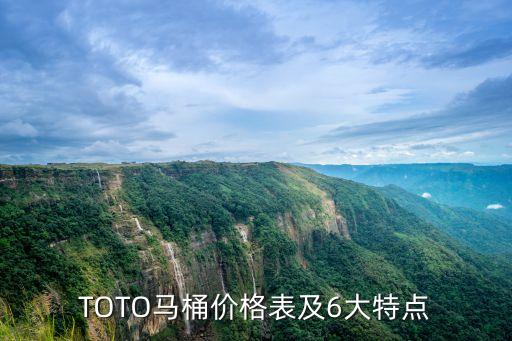 TOTO馬桶價格表及6大特點