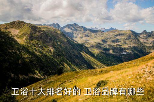  衛(wèi)浴十大排名好的 衛(wèi)浴品牌有哪些