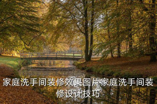 家庭洗手間裝修效果圖片家庭洗手間裝修設(shè)計(jì)技巧