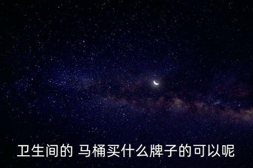 衛(wèi)生間的 馬桶買什么牌子的可以呢
