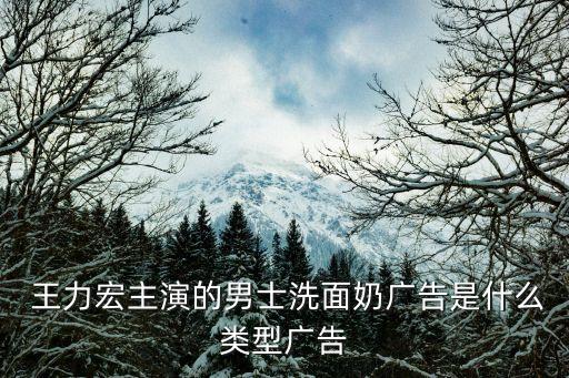  王力宏主演的男士洗面奶廣告是什么類型廣告