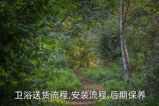  衛(wèi)浴送貨流程,安裝流程,后期保養(yǎng)