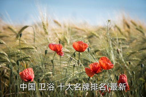 國貨衛(wèi)浴十大品牌有哪些好