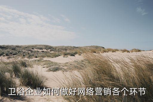  衛(wèi)浴企業(yè)如何做好網(wǎng)絡(luò)營銷各個環(huán)節(jié)