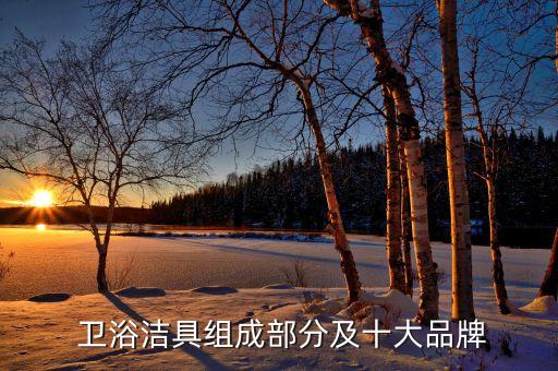 衛(wèi)浴潔具組成部分及十大品牌