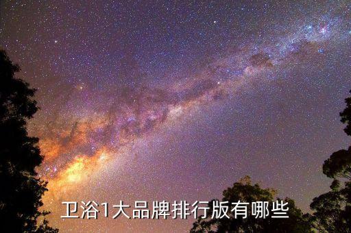 衛(wèi)浴1大品牌排行版有哪些