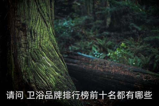 請問 衛(wèi)浴品牌排行榜前十名都有哪些
