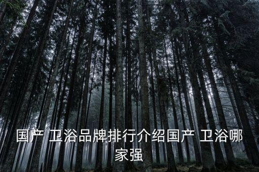 國(guó)產(chǎn) 衛(wèi)浴品牌排行介紹國(guó)產(chǎn) 衛(wèi)浴哪家強(qiáng)