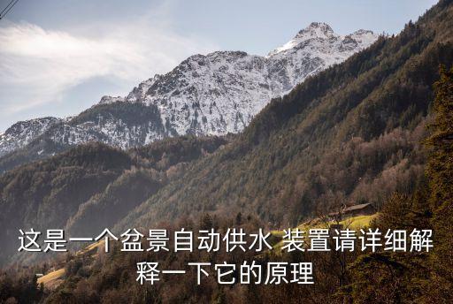 這是一個盆景自動供水 裝置請詳細(xì)解釋一下它的原理