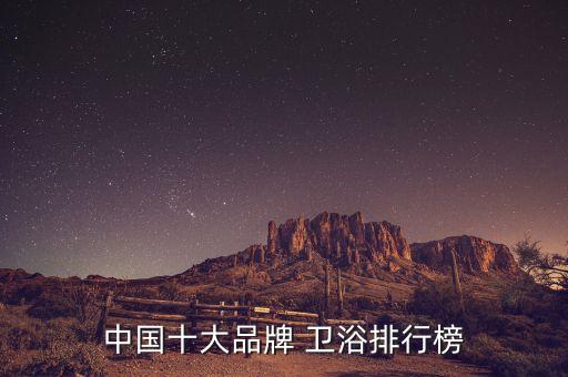 中國十大品牌 衛(wèi)浴排行榜