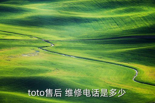 toto售后 維修電話是多少