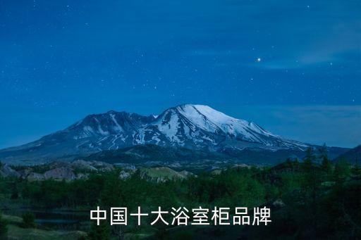 中國十大浴室柜品牌