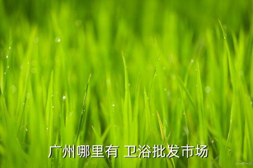  廣州哪里有 衛(wèi)浴批發(fā)市場