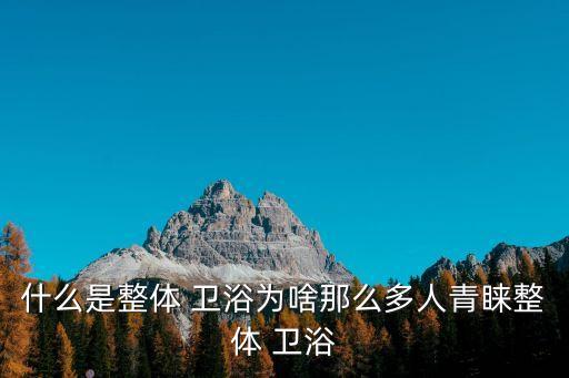 什么是整體 衛(wèi)浴為啥那么多人青睞整體 衛(wèi)浴