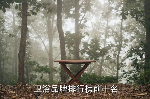  衛(wèi)浴品牌排行榜前十名